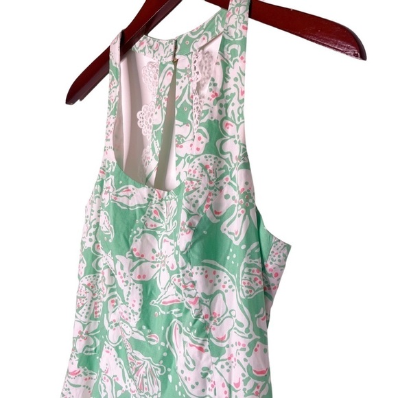 LILLY PULITZER Zo Beach Bash Racerback Dress Size Small in Glenda Green Print - Picture 3 of 12